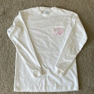 Ivory Ella long-sleeve tshirt, size M, white